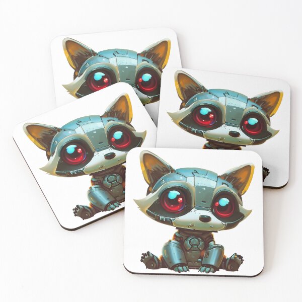 Item preview, Robo-Raccoon! designed and sold by kukamatsu.