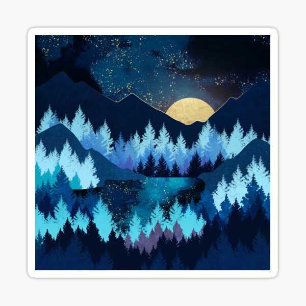 Item preview, Moon Forest designed and sold by spacefrogdesign.