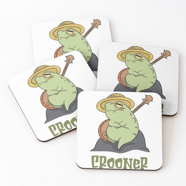 Item preview, Funny Frog Personality cartoon - Crooner - singer - cute, simple & irresistible  Frog doodle T-shirts designed and sold by Barha.