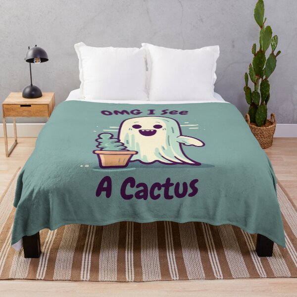 Item preview, OMG I See A Cactus! Just a Succulents Loving Ghost designed and sold by AdiRemba.