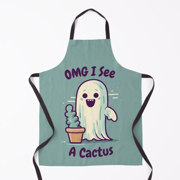 Item preview, OMG I See A Cactus! Just a Succulents Loving Ghost designed and sold by AdiRemba.