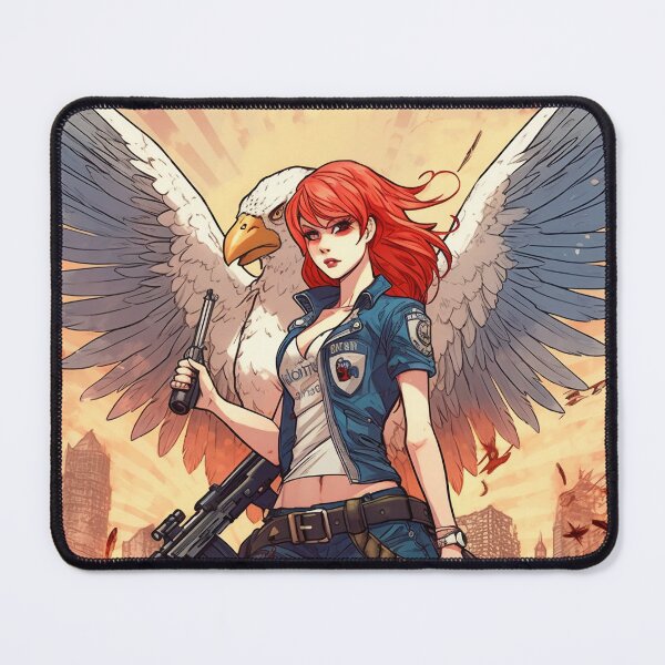 Item preview, The City's Fierce Protector - American Anime Girl designed and sold by PoppyMonster.