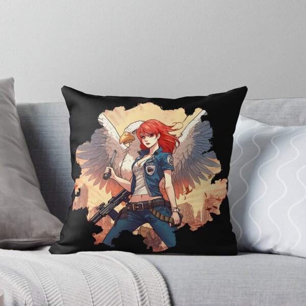 Item preview, The City's Fierce Protector - American Anime Girl designed and sold by PoppyMonster.