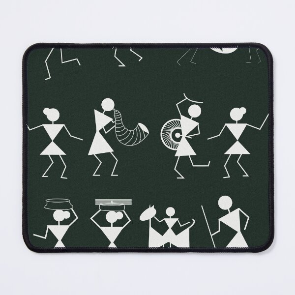 Item preview, Traditional 'Warli' Folk Art Drawing of Maharashtra India designed and sold by deepakrode7.