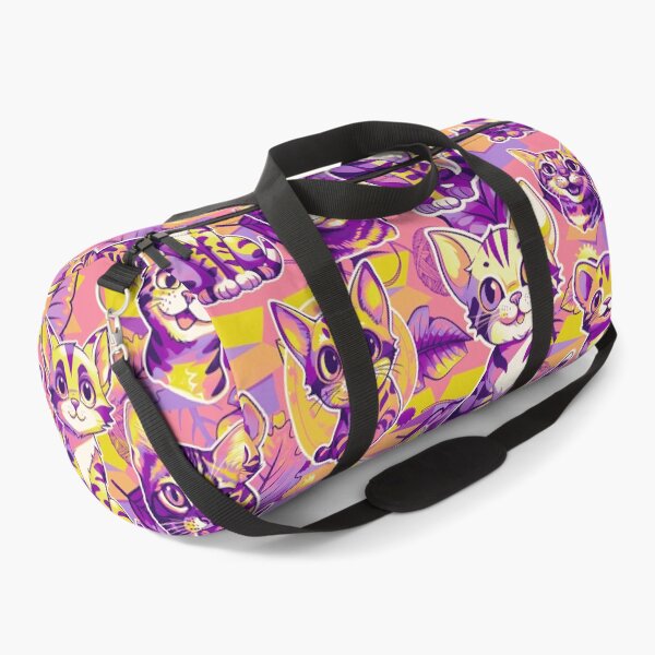Aperçu de l'œuvre Cat #3 design, Cat fabric design, Cat Mom Gift, Pets, Kids gift, Ideal pet gift, Funky purple créée et vendue par Andimoot.