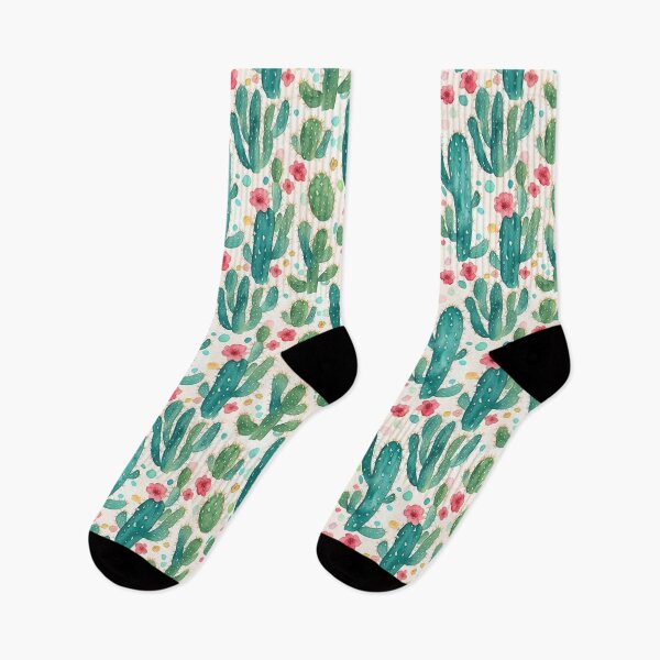 Item preview, Desert Oasis Dreams - Mesmerizing Watercolor Cactus Seamless Pattern designed and sold by CelTopSkinz.