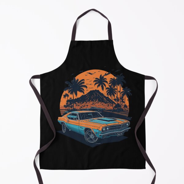 Item preview, Cool Retro Muscle Car at the Beach designed and sold by TGAL2.