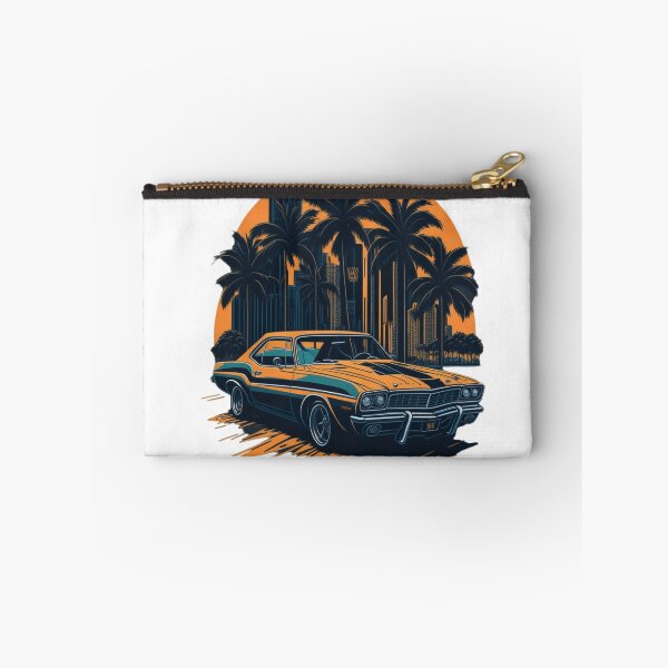 Item preview, Retro Muscle Car with City Backdrop - White Background designed and sold by TGAL2.