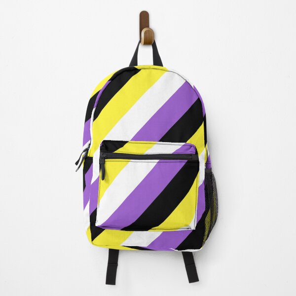 Item preview, Diagonally Striped Nonbinary Pride Flag designed and sold by ontrendshirts.