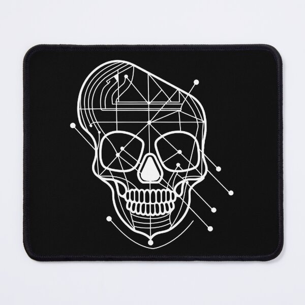Item preview, Minimalist White Skull Emoji designed and sold by Artwyz.
