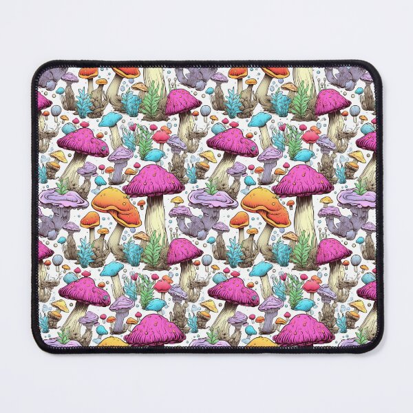 Item preview, Cartoon Psychedelic Mushrooms Pattern designed and sold by MrHMMR72.