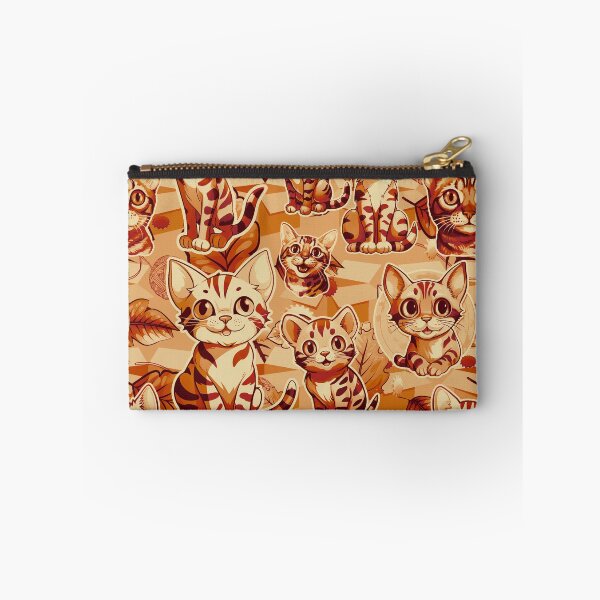 Aperçu de l'œuvre Cat #3 design, Cat fabric design, Cat Mom Gift, Pets, Kids gift, Ideal pet gift, Warm reds colours créée et vendue par Andimoot.