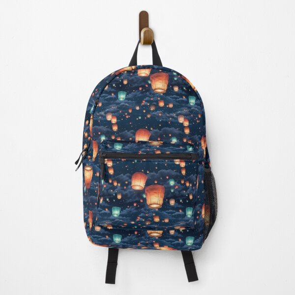 Item preview, Chinese Paper Lanterns Floating in the Night Sky designed and sold by DarsanaCreation.