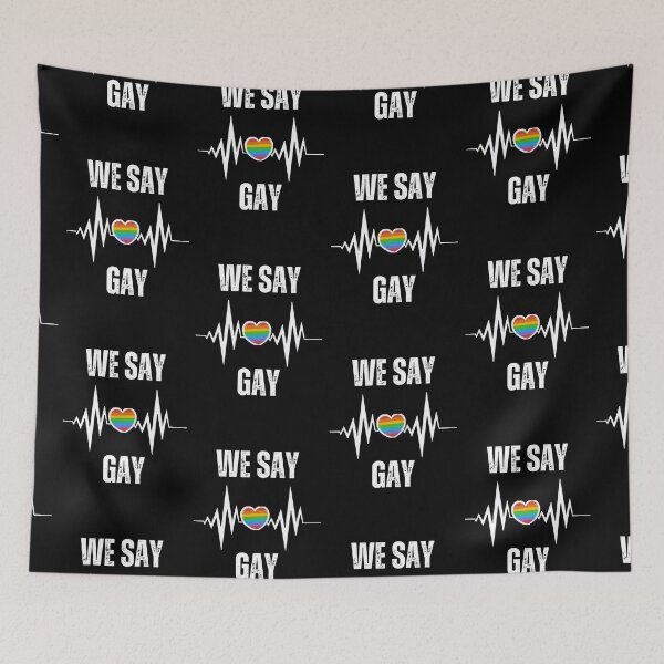 Item preview, We Say Gay, Say Gay All Day designed and sold by SportyDogShop.