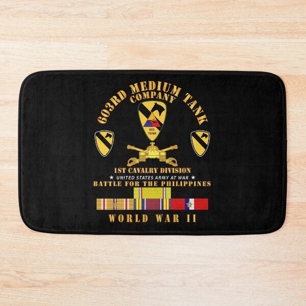 Artikelvorschau, Armee – 603rd Medium Tank Co – 1st Cav – Phil – 2. Weltkrieg mit PAC SVC entworfen und verkauft von Military Insignia Products.