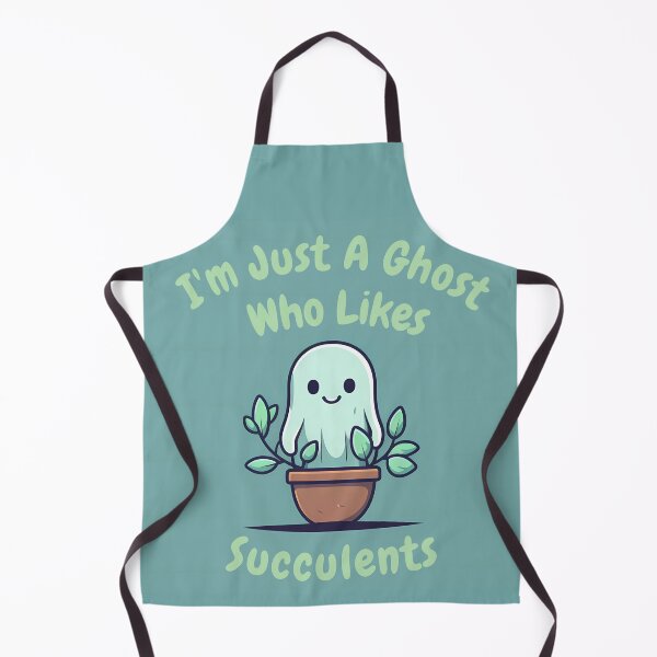 Item preview, I'm Just A Ghost Who Likes Succulents designed and sold by AdiRemba.
