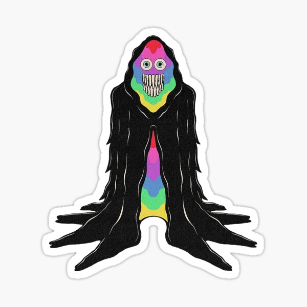 Ghost rainbow Sticker