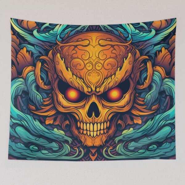Item preview, Skull of waves designed and sold by MetroEnvision.