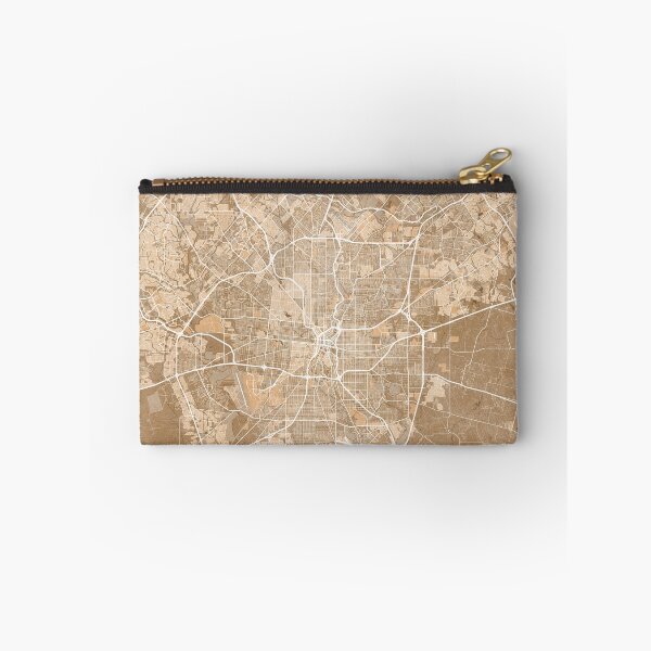 Item preview, Map of San Antonio (TX, USA) in sepia vintage style designed and sold by blursbyai.