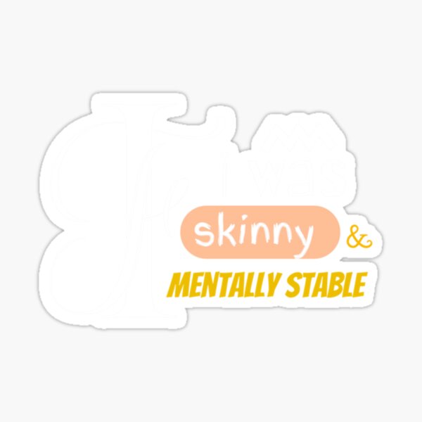 Skinny Cross Sticker