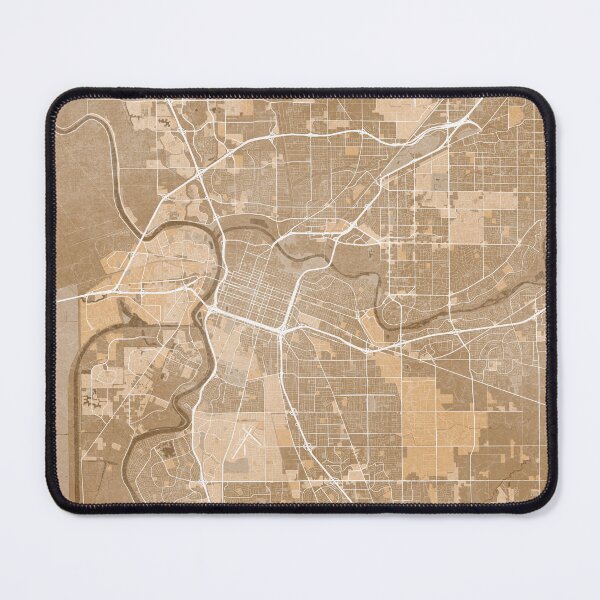 Item preview, Map of Sacramento (CA, USA) in sepia vintage style designed and sold by blursbyai.