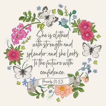 Artwork thumbnail, Proverbs 31:25 by JenielsonDesign