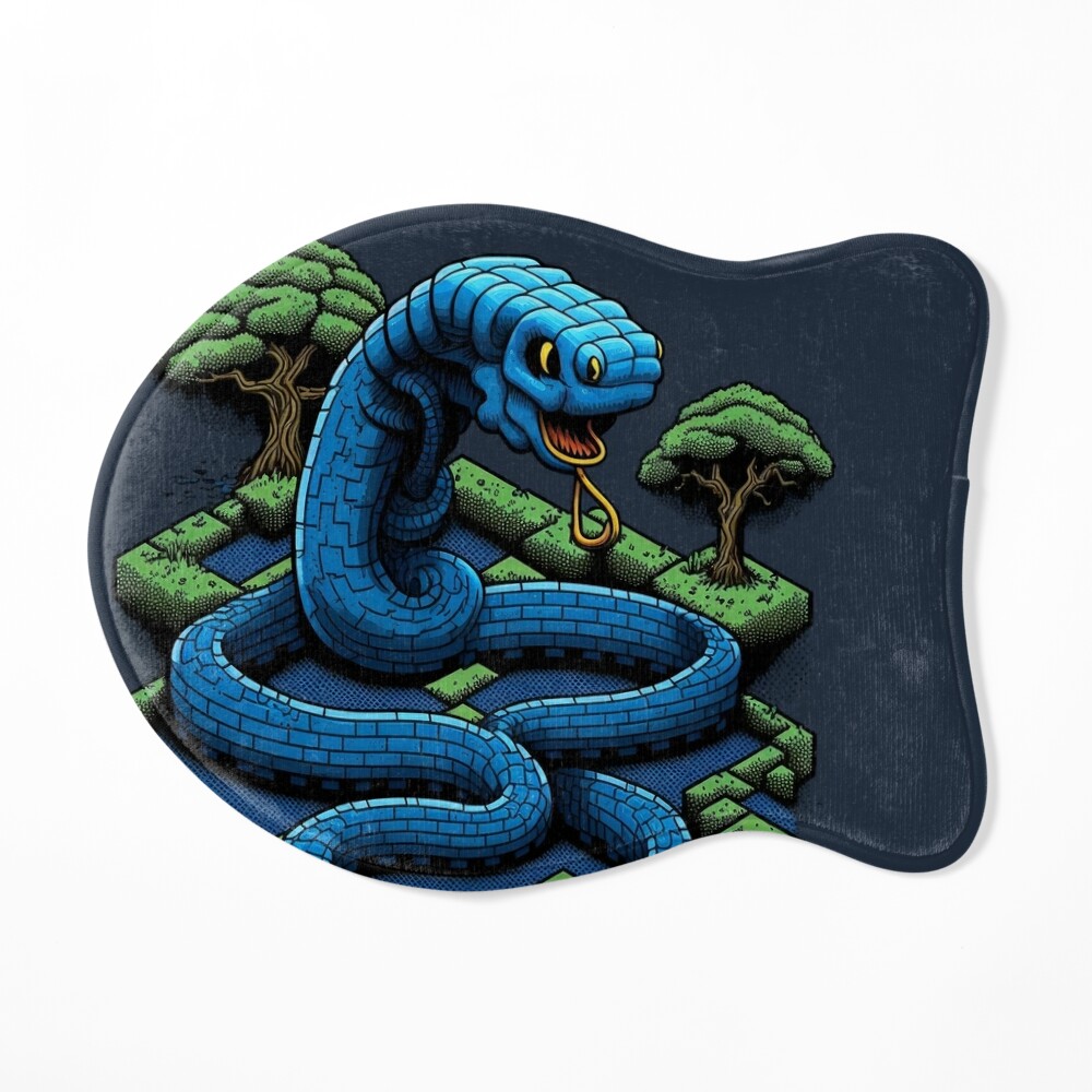 Google Snake Pixel Game | Art Print
