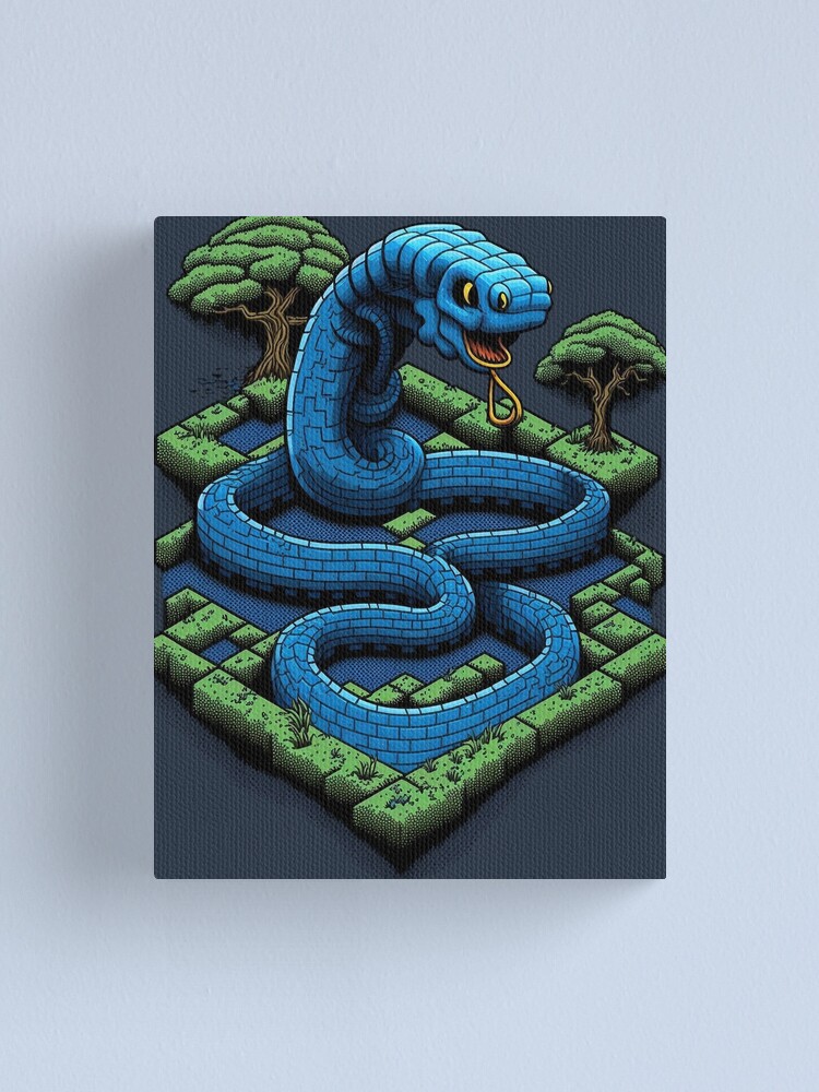 Google Snake Pixel Game | Art Print