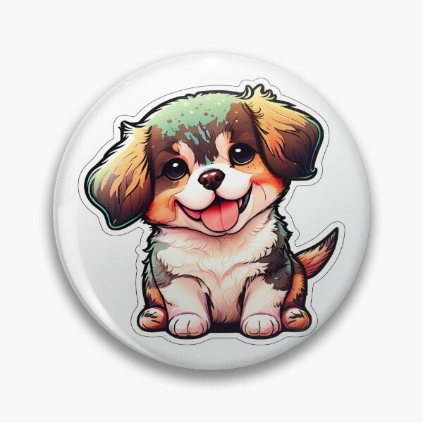 Item preview, Tongue-Tastic Canine Charm: Cute Dog Sticker designed and sold by MeowtifullyCute.
