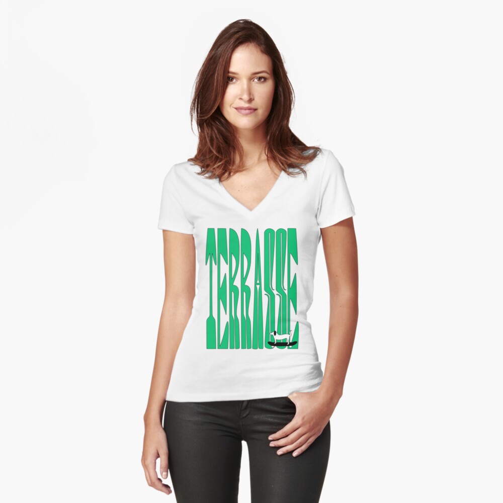 Item preview, Fitted V-Neck T-Shirt designed and sold by LizzyBasil.