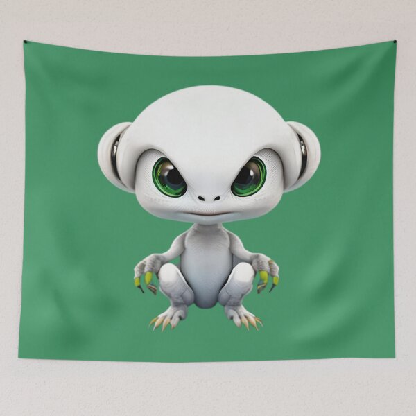 Item preview, White Alien: Mysterious Extraterrestrial Being on Redbubble designed and sold by Mementium.
