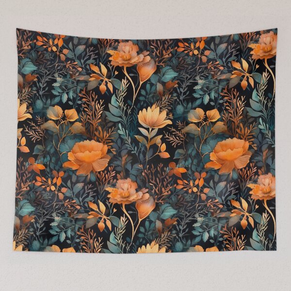Item preview, Herbal and floral pattern 2 designed and sold by Red Witch Art.