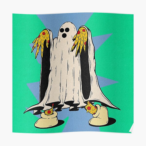 Pizza Ghost Poster
