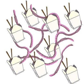 Artwork thumbnail, Worm Food by CountMathula
