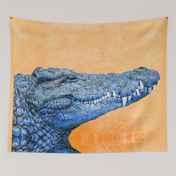 Item preview, Gator Art Swampy Blue Grin Florida Wildlife designed and sold by Sharon Cummings Art.