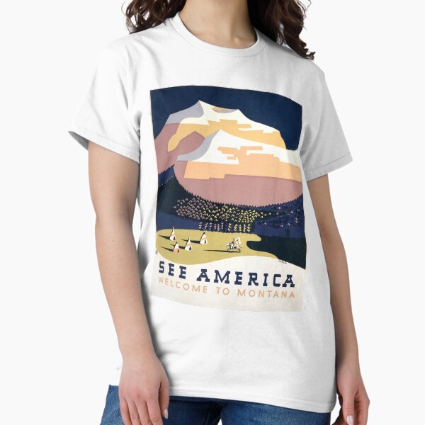 Item preview, See America. Welcome to Montana 1936 vintage travel poster by Richard Halls under CC0 license. designed and sold by paulo silveira.