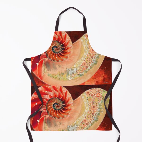 Item preview, Deep Red Nautilus Seashell Shell Art designed and sold by Sharon Cummings Art.