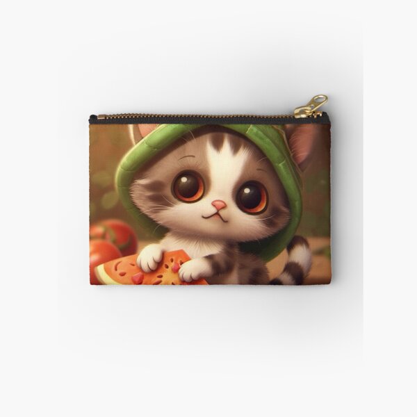 Item preview, cat eating watermelon designed and sold by DigitalPixelize.