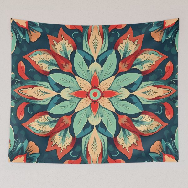 Item preview, Vintage Bohemian pattern, Captivating Floral design designed and sold by SweetWhiskers.