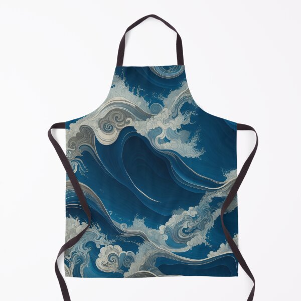 Artikelvorschau, Vintage Style Sea Waves: Repeating Pattern with an Oil Painting Touch entworfen und verkauft von QualityQuest.