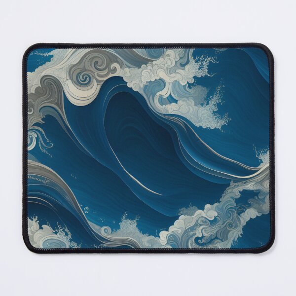 Artikelvorschau, Vintage Style Sea Waves: Repeating Pattern with an Oil Painting Touch entworfen und verkauft von QualityQuest.