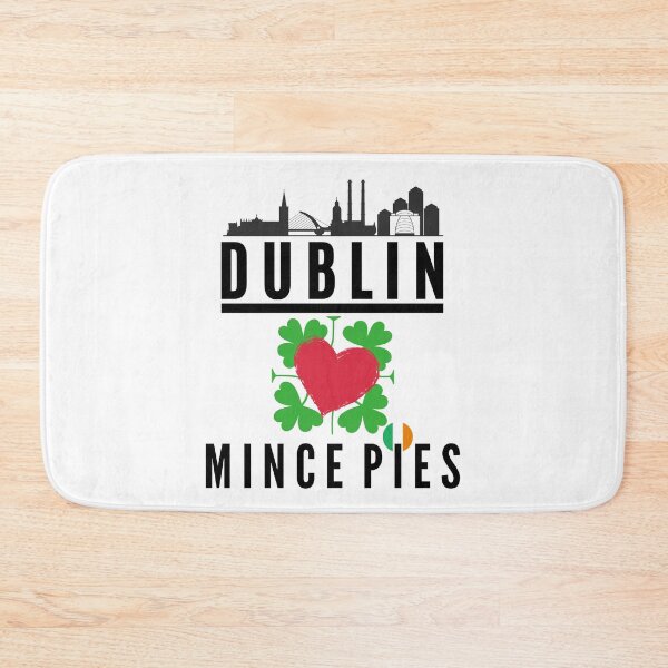 Item preview, Dublin Loves Mince Pies Cityscape (with white text) designed and sold by MPC-Mince-Pies.