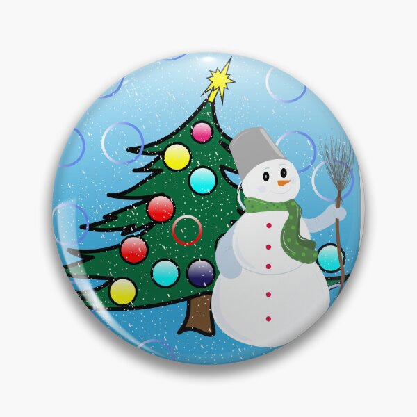 Item preview, christmas tree and snowman, designed and sold by GalynaLB.