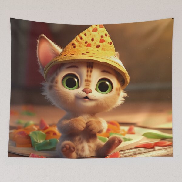 Item preview, cat drinks tortilla designed and sold by DigitalPixelize.