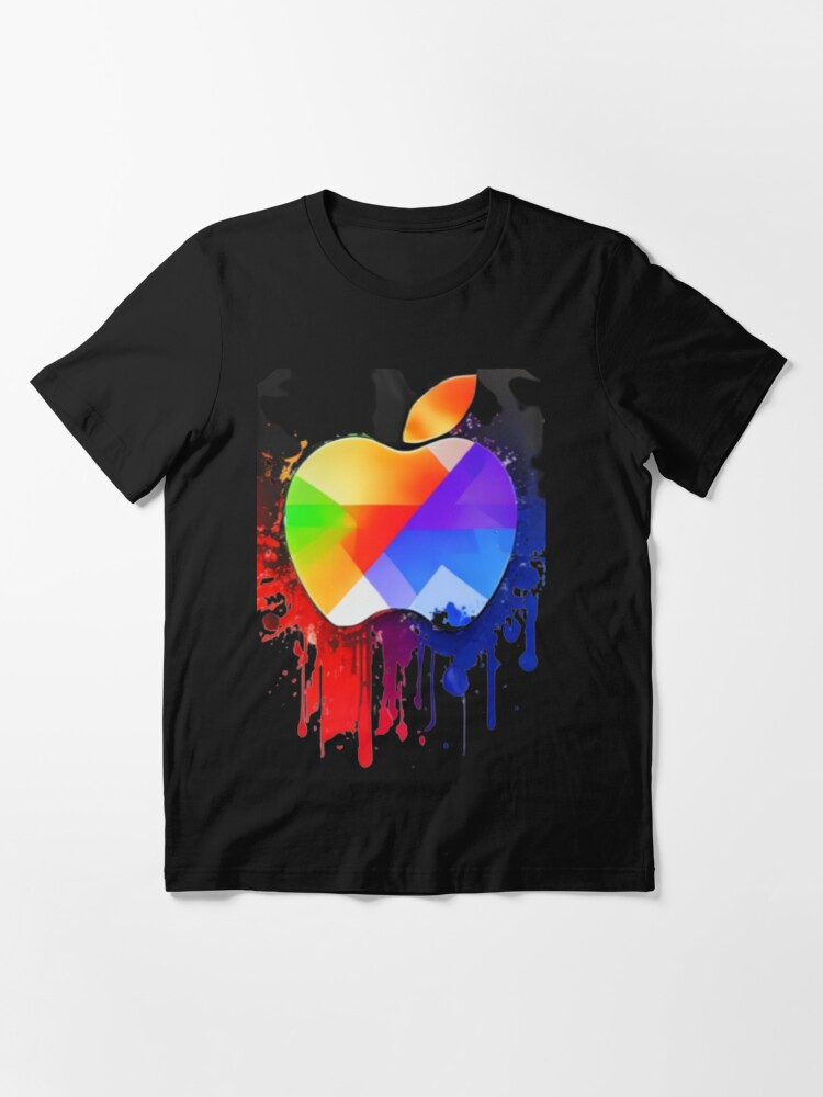 Apple iphone ios logo t shirt design Essential T-Shirt for Sale