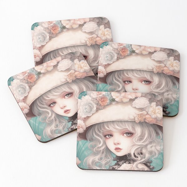 Item preview, Victorian Inspired Big Eyed Girl In a Hat - #5 designed and sold by Cindy Sowers.
