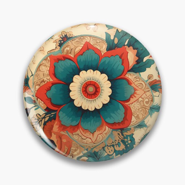 Item preview, Boho Floral, Vintage pattern Style with Vibrant Accents designed and sold by SweetWhiskers.