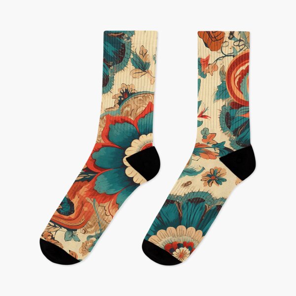Item preview, Boho Floral, Vintage pattern Style with Vibrant Accents designed and sold by SweetWhiskers.