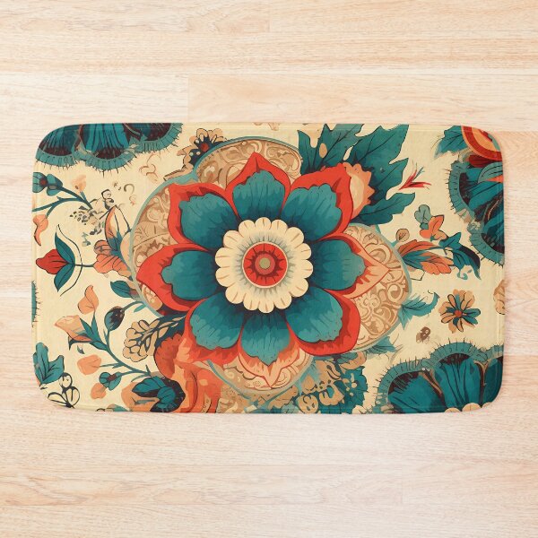 Item preview, Boho Floral, Vintage pattern Style with Vibrant Accents designed and sold by SweetWhiskers.