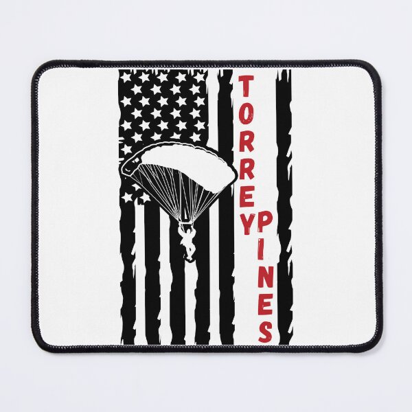 Item preview, Skydiving in Torrey Pines, La Jolla California CA - Vintage Paragliding Parachuting Logo designed and sold by Vintage-TM.